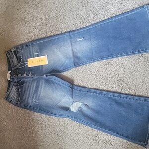 NWT Risen mid rise button fly jeans size 7